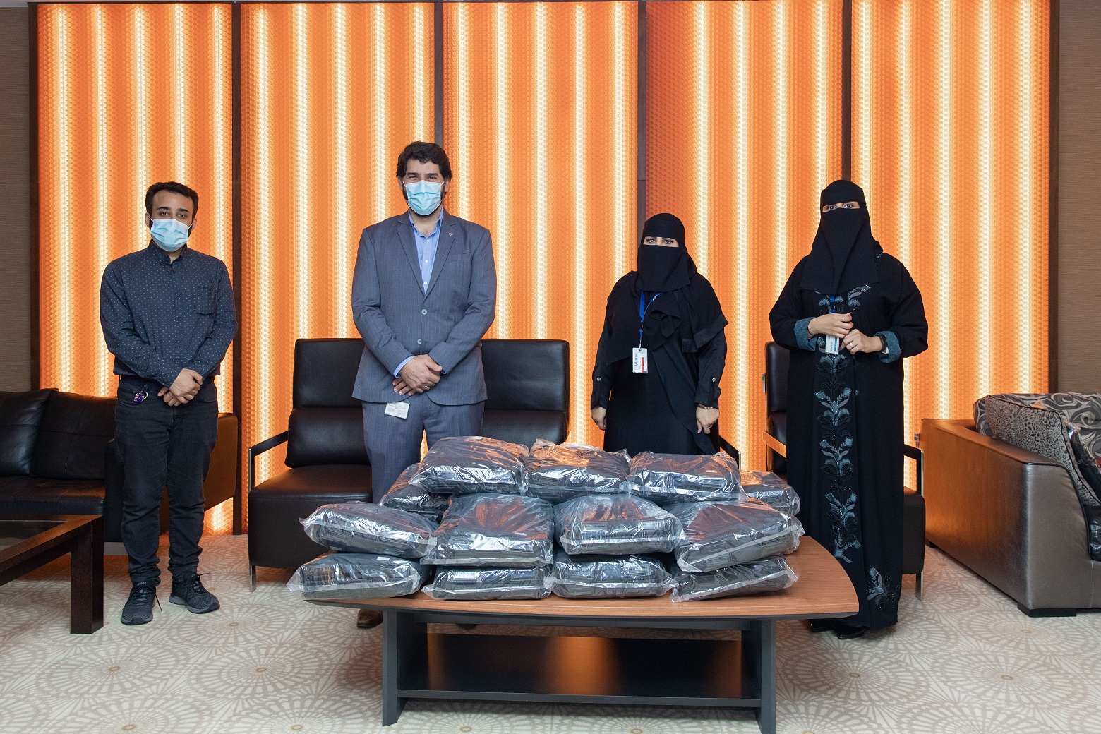 “Sadara” Supports Distance Learning within the Kingdom by Donating Computer Equipment to “Ertiqa” and Jubail High School